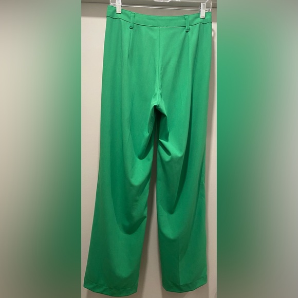 Busem Green High-Waist Pleated Trousers Pants - L - Picture 11 of 14